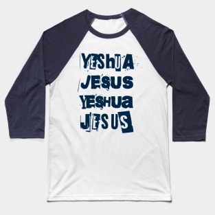 Yeshua Jesus Yeshua Jesus collage (light background) Baseball T-Shirt